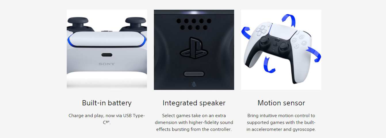 PlayStation 5 DualSense wireless controller features